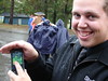 2009 Cambridge Contest (cancelled) : September, 26, 2009 -- 
It was a comfortably cool day, but threatening rain was in the forecast...
When the Marching Quaker Band arrived at Cambridge, the rain was constant and promised to last the remainder of the day.
The decision to cancel the competition came within a half-hour of our arrival.